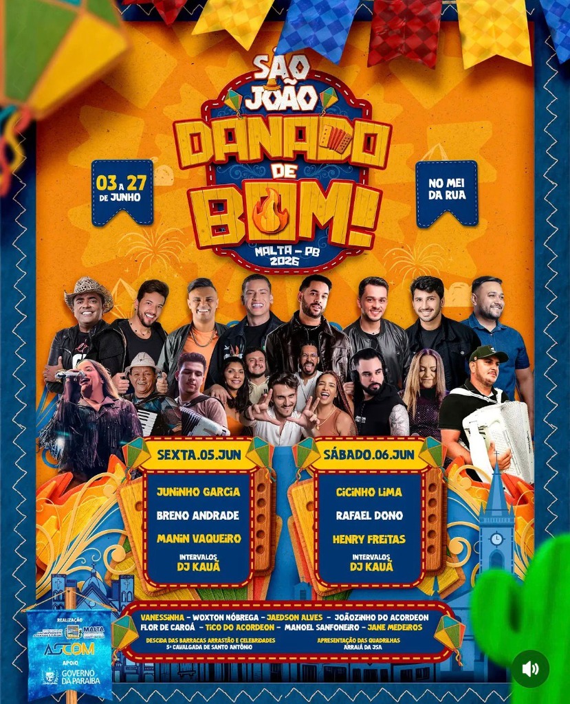 Show Joãozinho do Acordeon no São João de Malta em Malta