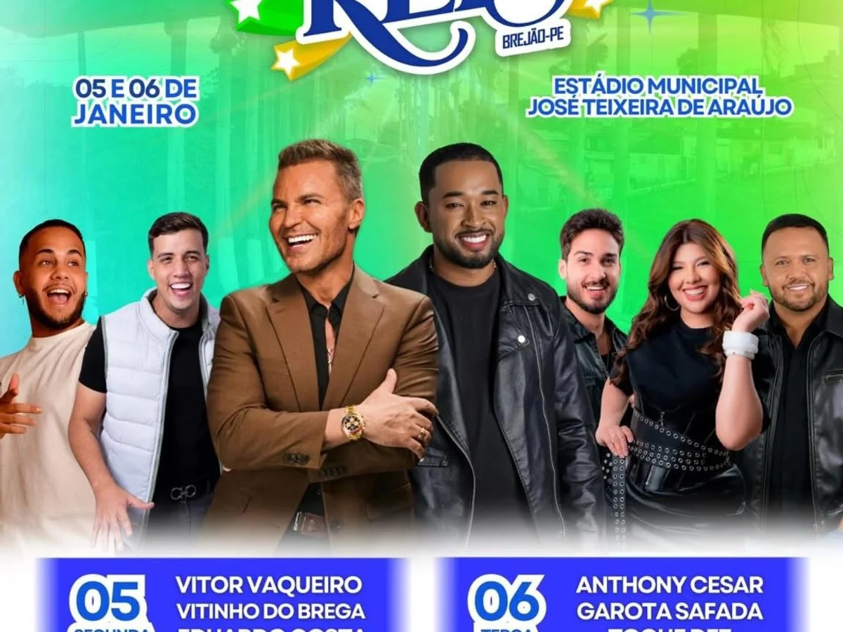 Show 120ª Festa de Reis de Brejão-PE 2026 em Brejão
