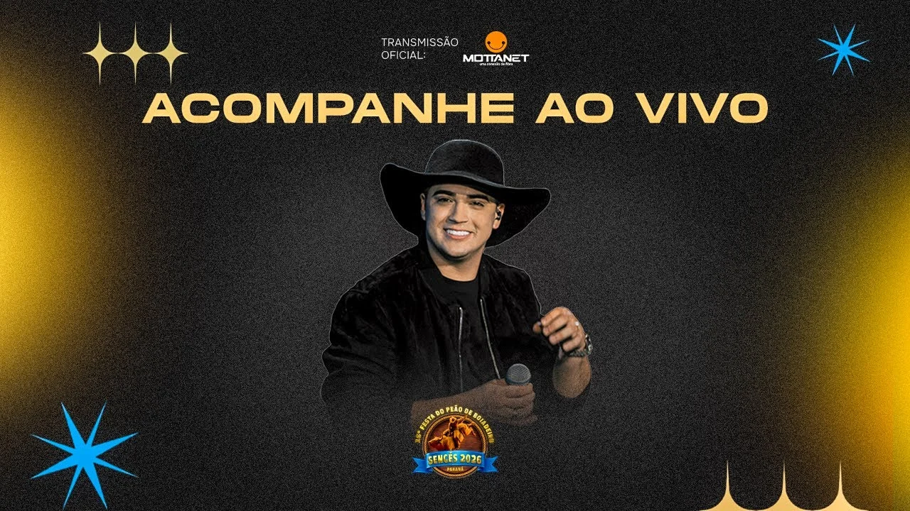  Mottanet Ao Vivo: Festa do Peão Sengés 2026: Final do Rodeio e Show com Natanzinho Lima.