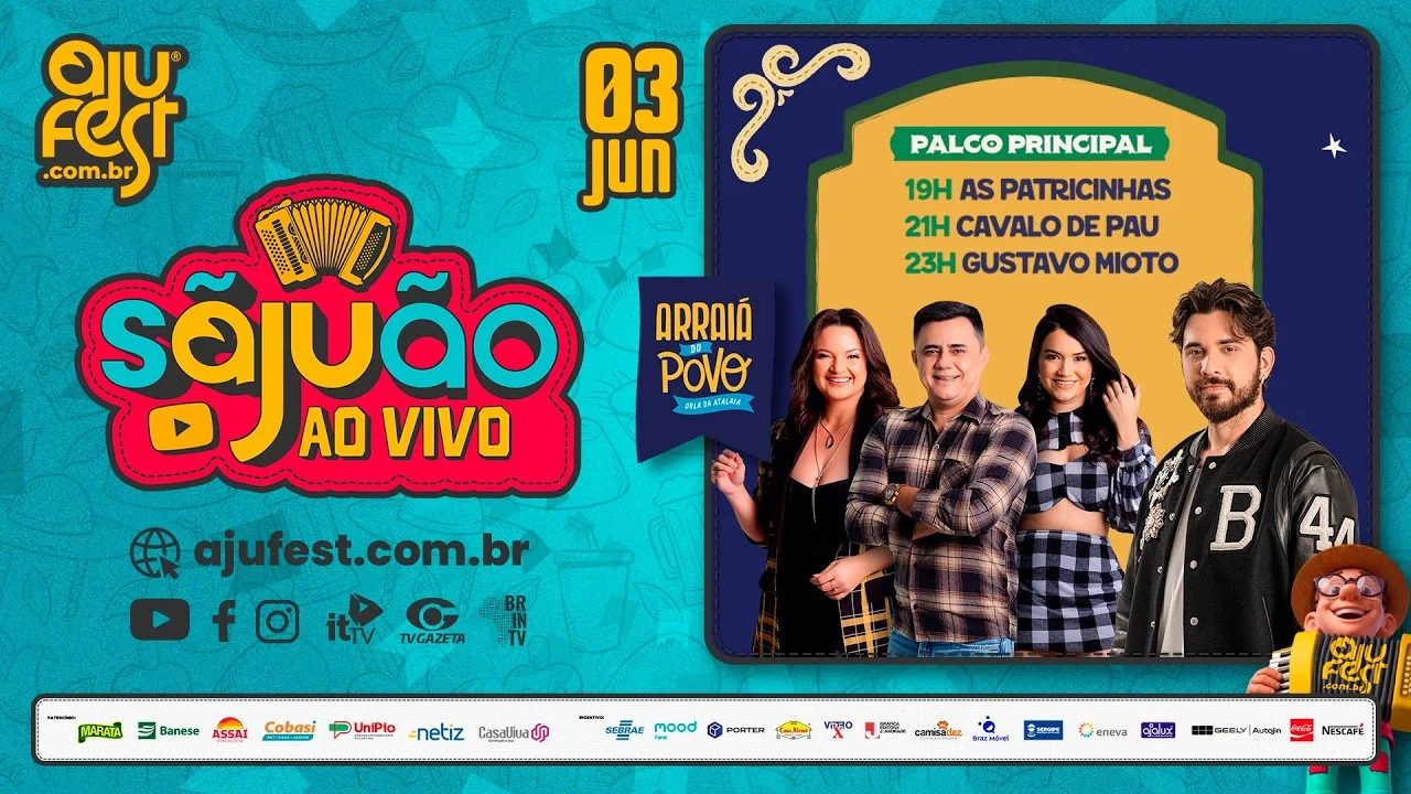 AO VIVO: Arraiá do Povo 03/06/2026 | AjuFest
