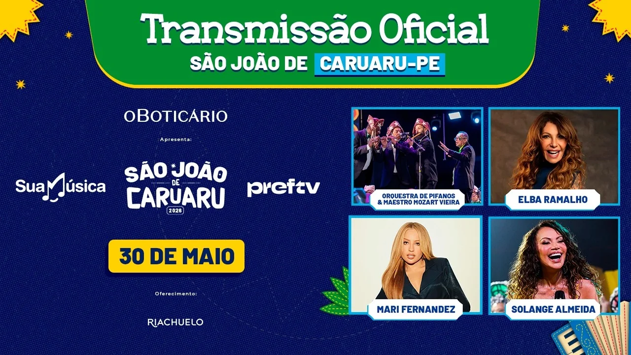 AO VIVO: São João de Caruaru 30/05/2026