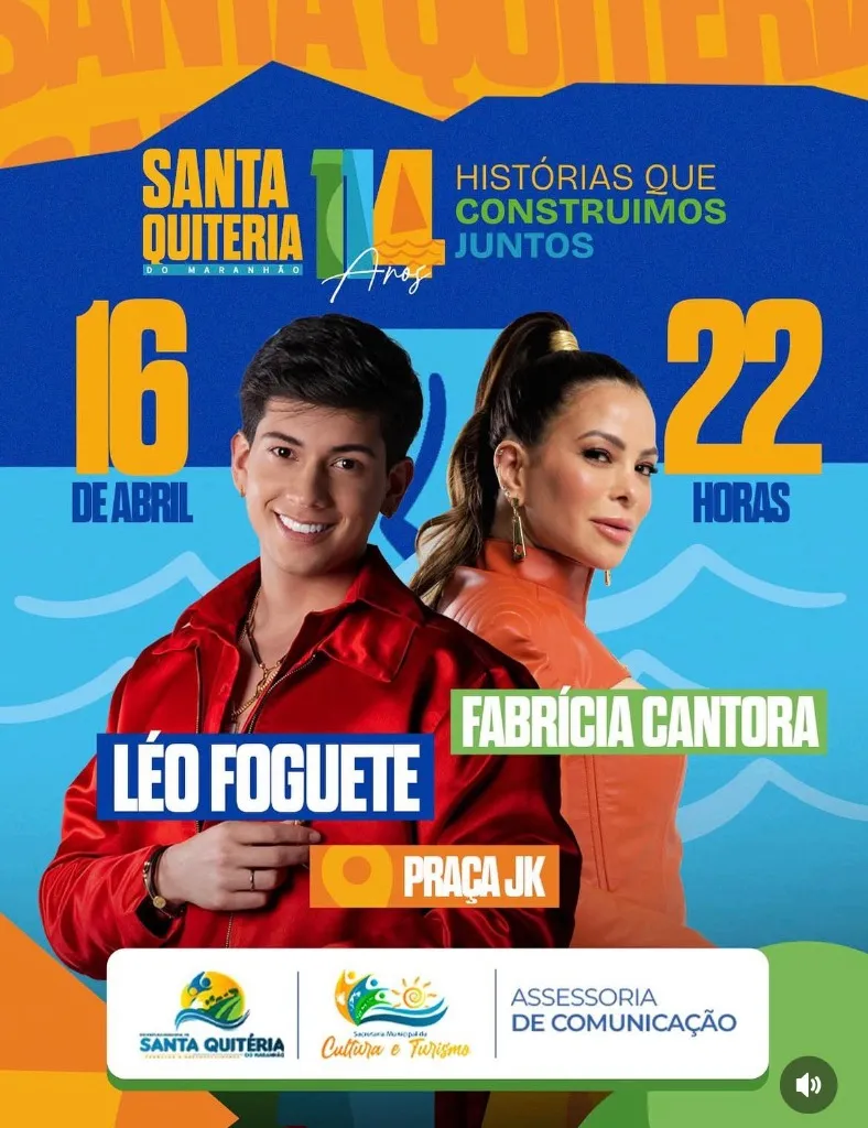 Aniversário 14 Anos de Santa Quitéria do Maranhão: Léo Foguete e Fabrícia