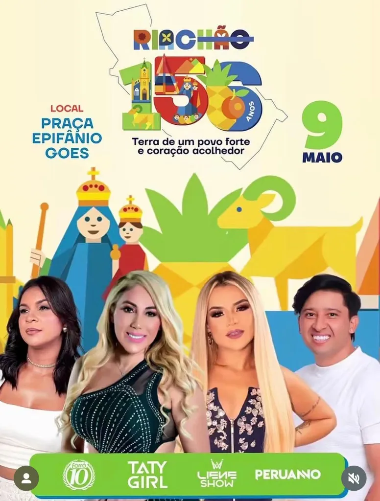 Aniversário de Riachão (MA) 156 Anos: Taty Girl, Liene Show, Forró 10 e Peruano