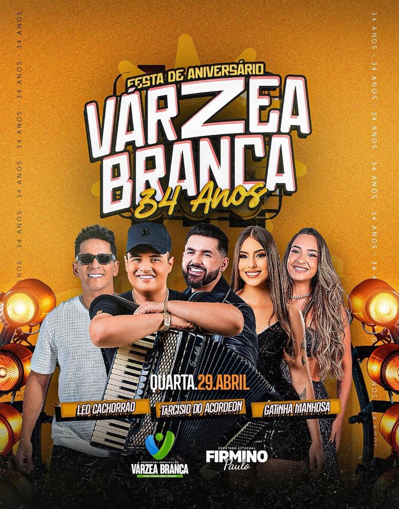 Várzea Branca comemora 34 Anos com show de Tarcísio do Acordeon