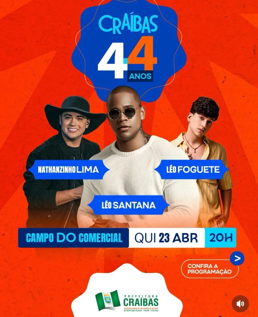 Léo Santana - 44 Anos de Craíbas (AL)