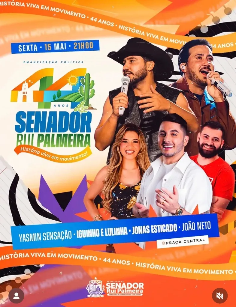 Aniversário de Senador Rui Palmeira (AL) 44 Anos: Jonas Esticado, Iguinho e Lulinha, Yasmin Sensação e João Neto