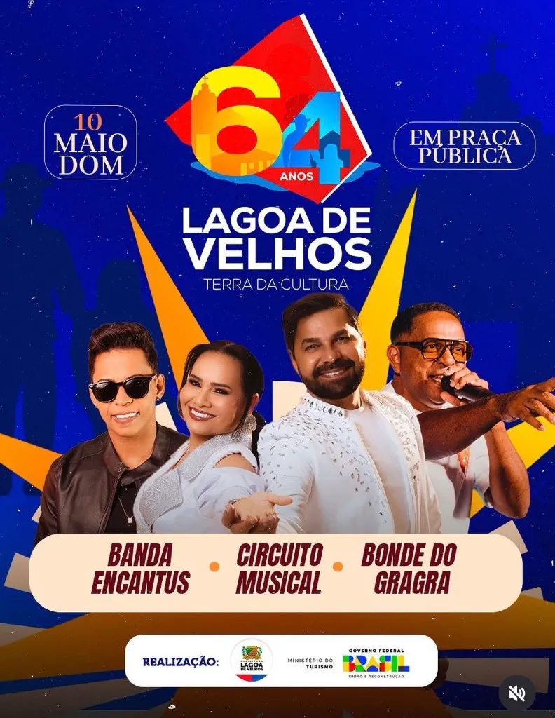 Lagoa de Velhos (RN) Celebra 64 Anos com Circuito Musical e Banda Encantus: Show Gratuito