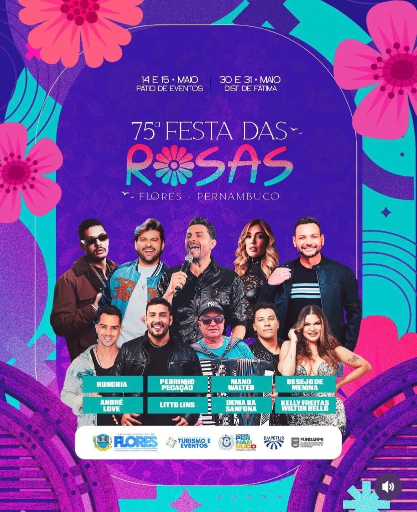 75ª Festa das Rosas em Flores (PE): Hungria, Mano Walter, Desejo de Menina e Pedrinho Pegação