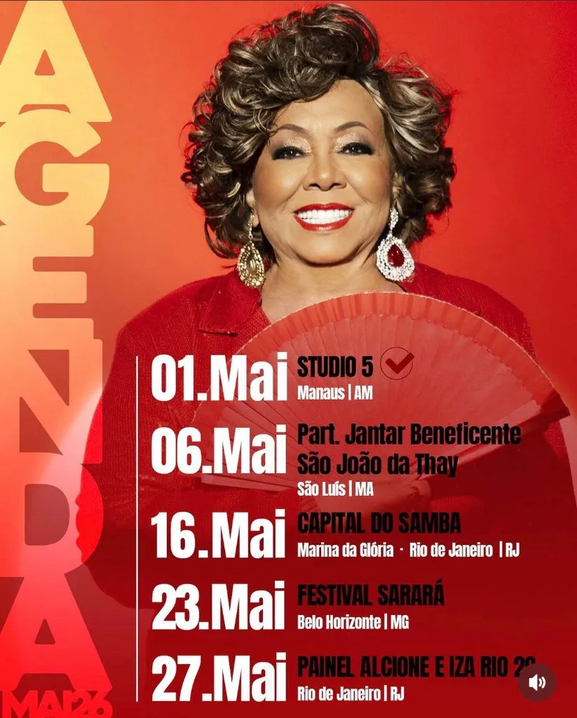 Show Alcione em Manaus em Manaus/AM