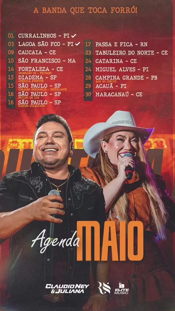 Claudio Ney & Juliana em Tabuleiro do Norte