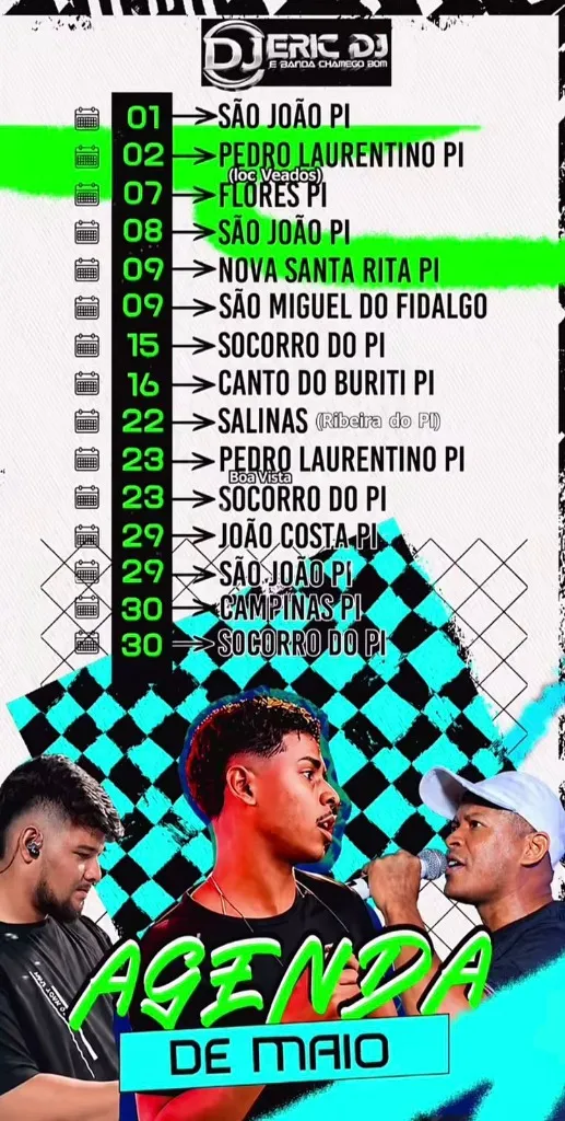 Show de Eric DJ e Banda Chamego Bom em Campinas do Piauí (PI)