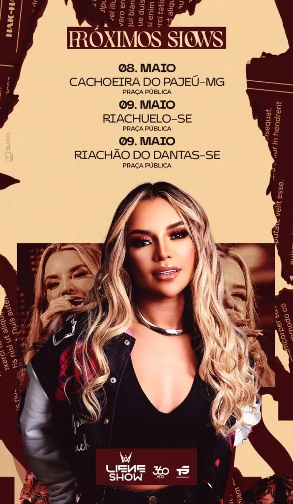 Agenda de Shows de Yasmin Sensação - Maio de 2026