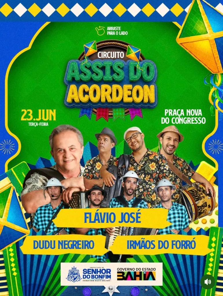 Flávio José no Circuito Assis do Acordeon Senhor do Bonfim 2026