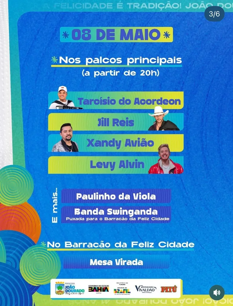 Programação Dia 08/05/2026