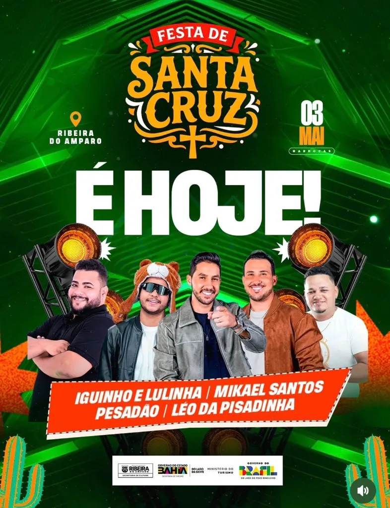 Iguinho e Lulinha em Festa de Santa Cruz - Ribeira do Amparo (BA)