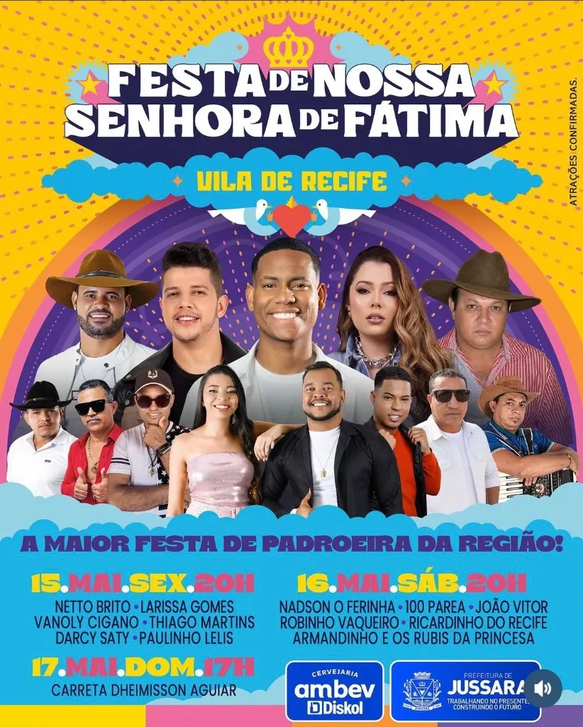 Larissa Gomes no Festa de Nossa Senhora de Fátima Jussara 2026