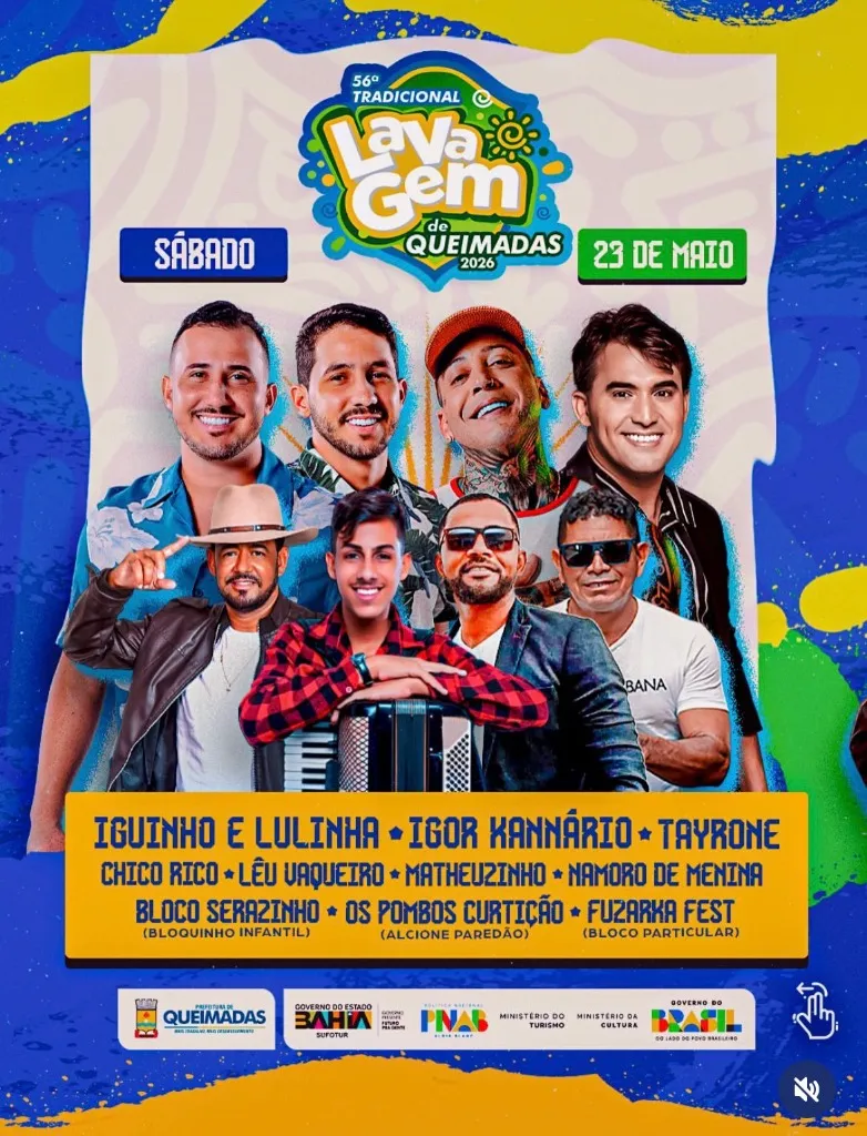 Programação Lavagem de Queimadas 2026-05-21