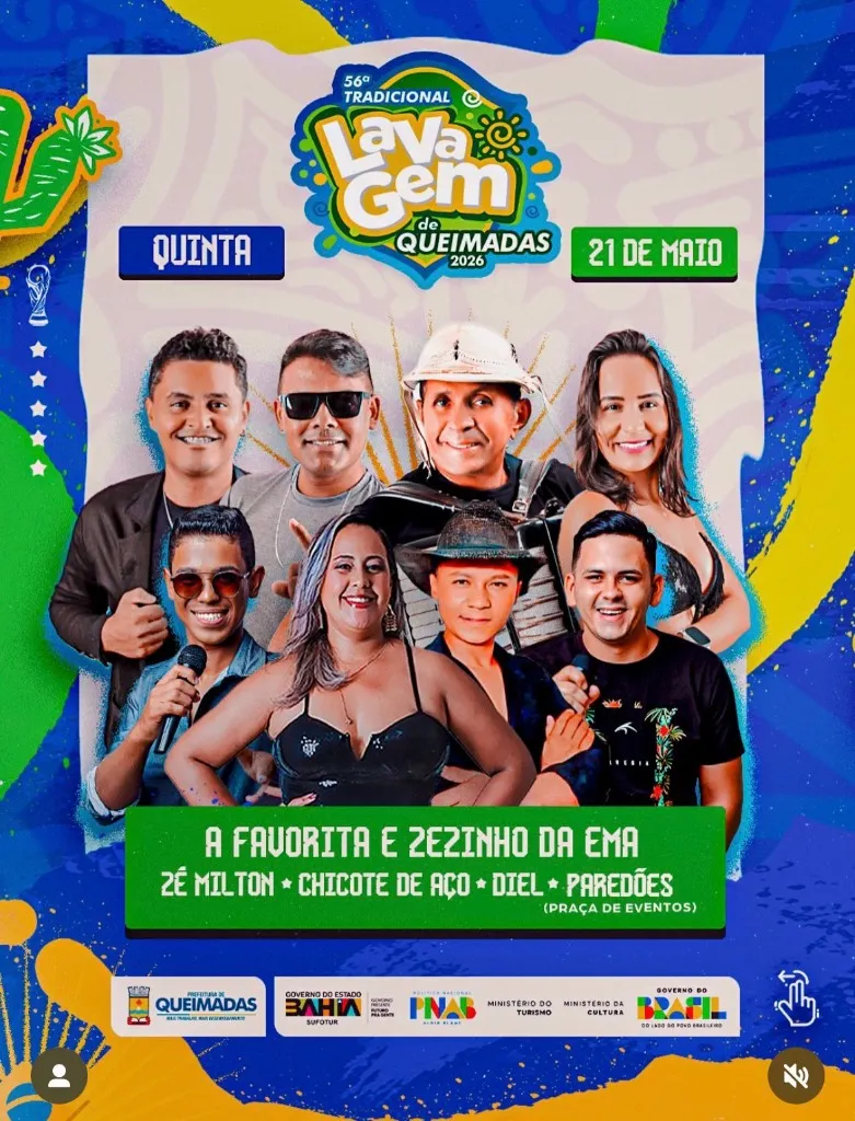 Programação Lavagem de Queimadas 2026-05-23