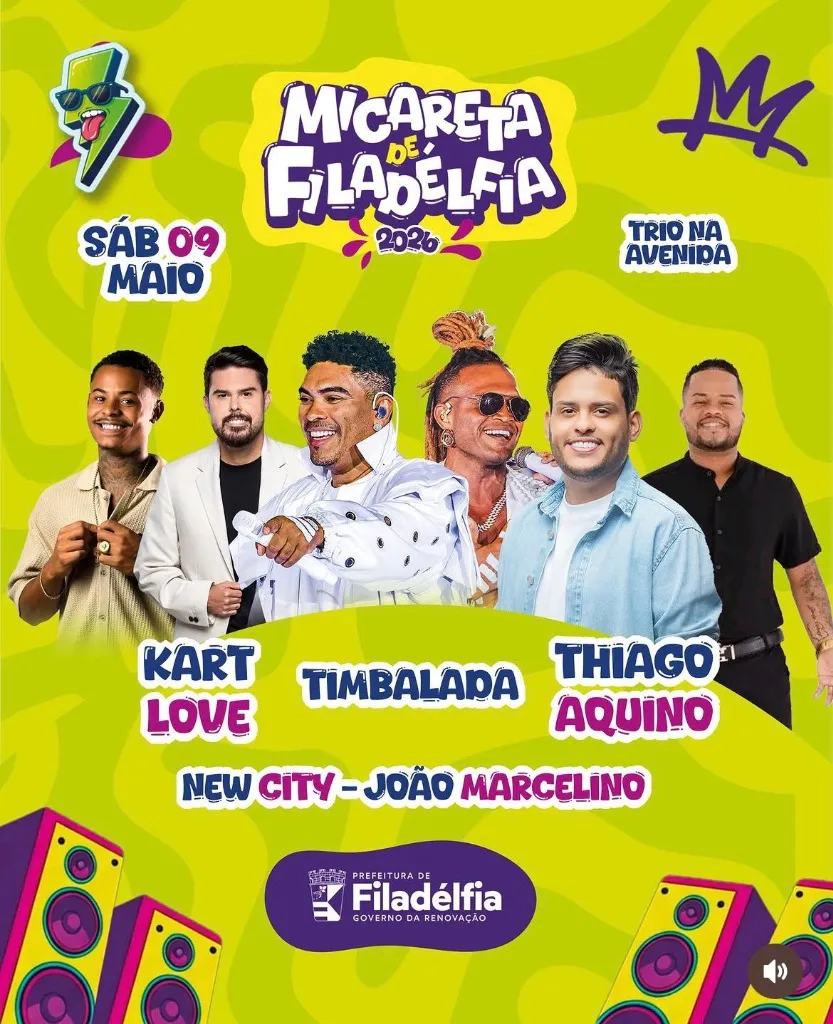 Programação: Micareta de Filadélfia 2026 em Filadélfia (BA)