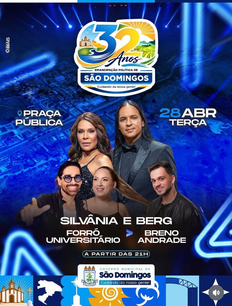 Cartaz oficial 32 Anos Emancipação