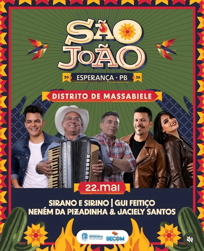 Jaciely Santos em São João de Esperança 2026 - Distrito de Massabiele