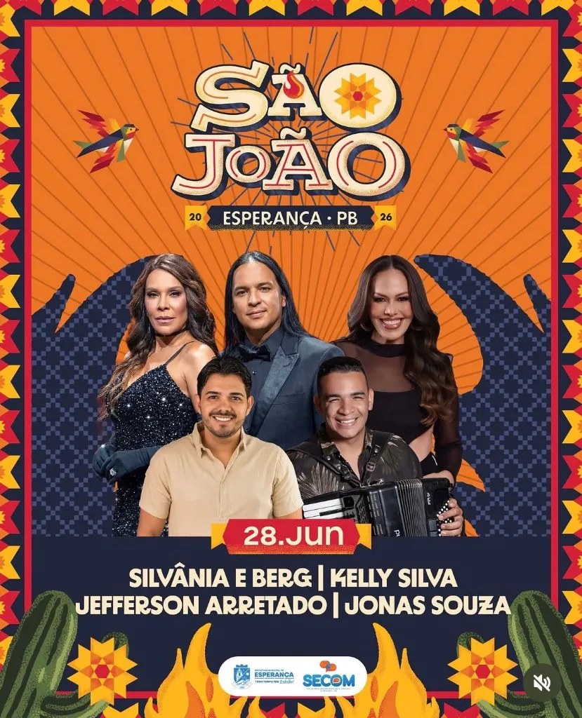 Silvânia e Berg em São João de Esperança 2026 - Palco Principal - Esperança