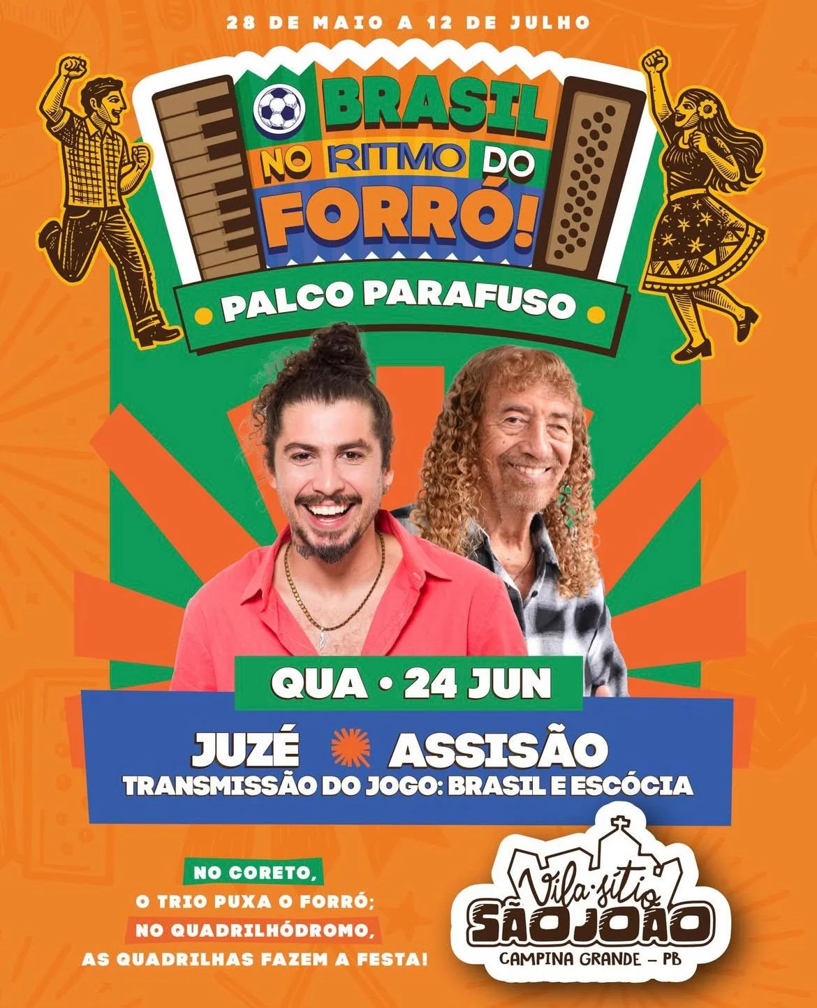 Programação São João Campina Grande 2026 - dia-09-qua-24-jun